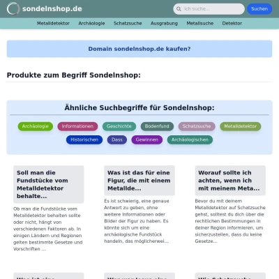 Screenshot sondelnshop.de