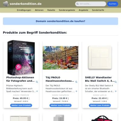 Screenshot sonderkondition.de