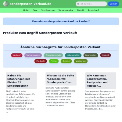 Screenshot sonderposten-verkauf.de