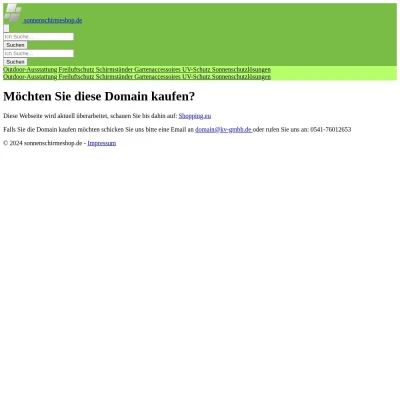 Screenshot sonnenschirmeshop.de