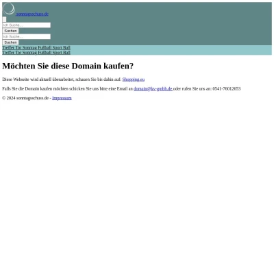 Screenshot sonntagsschuss.de