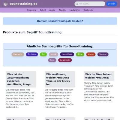 Screenshot soundtraining.de