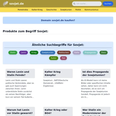 Screenshot sovjet.de