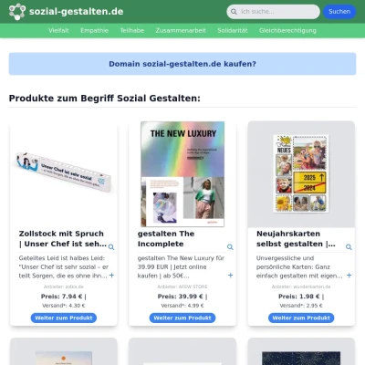 Screenshot sozial-gestalten.de