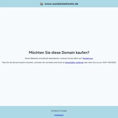 Screenshot sozialarbeitsnetz.de