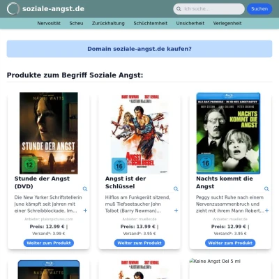 Screenshot soziale-angst.de