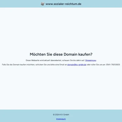 Screenshot sozialer-reichtum.de