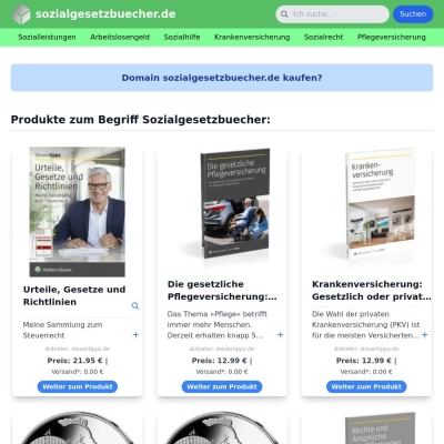 Screenshot sozialgesetzbuecher.de