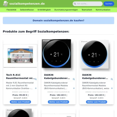 Screenshot sozialkompetenzen.de