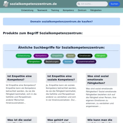 Screenshot sozialkompetenzzentrum.de