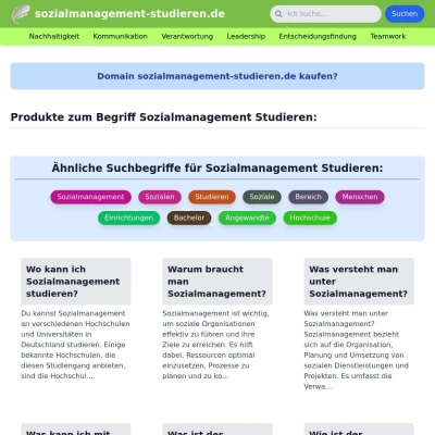 Screenshot sozialmanagement-studieren.de