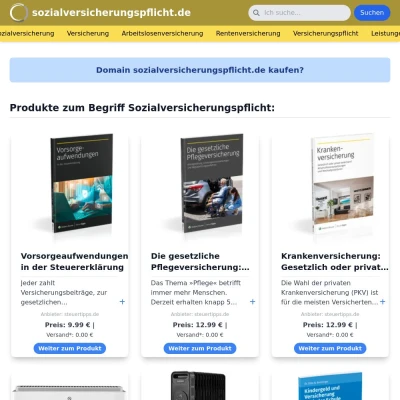 Screenshot sozialversicherungspflicht.de