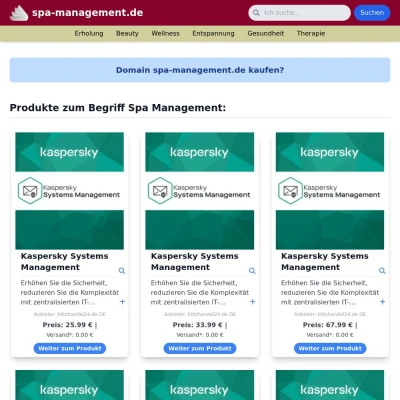 Screenshot spa-management.de