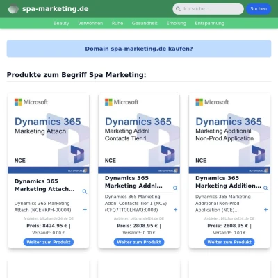 Screenshot spa-marketing.de