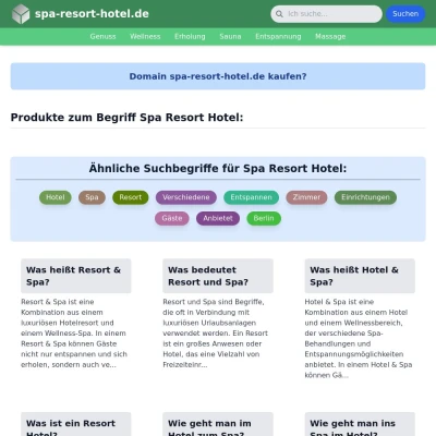 Screenshot spa-resort-hotel.de