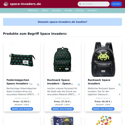 Screenshot space-invaders.de