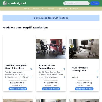 Screenshot spadesign.at