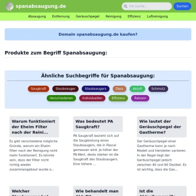 Screenshot spanabsaugung.de