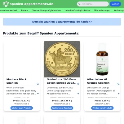 Screenshot spanien-appartements.de