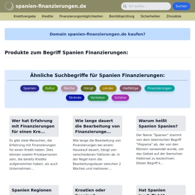 Screenshot spanien-finanzierungen.de