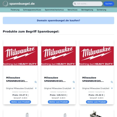 Screenshot spannbuegel.de