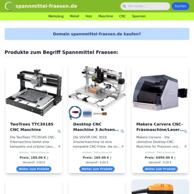 Screenshot spannmittel-fraesen.de
