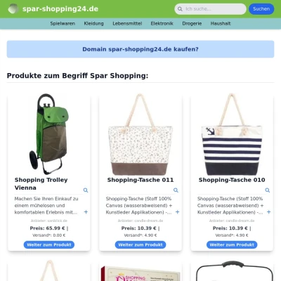 Screenshot spar-shopping24.de