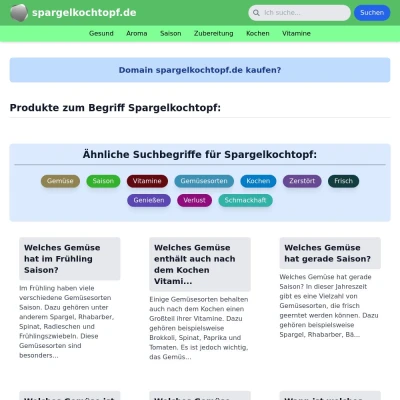 Screenshot spargelkochtopf.de