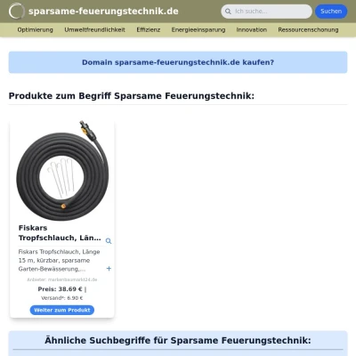 Screenshot sparsame-feuerungstechnik.de