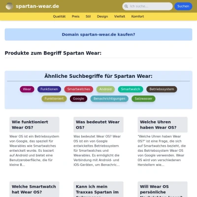 Screenshot spartan-wear.de