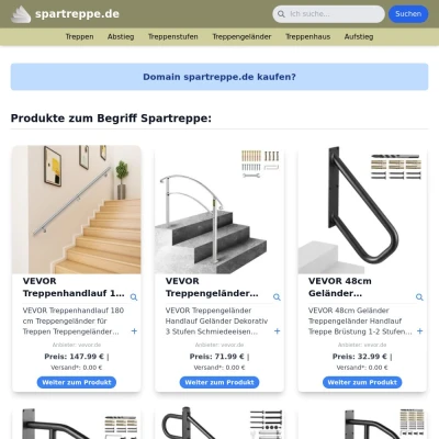 Screenshot spartreppe.de