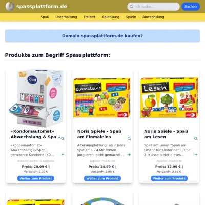 Screenshot spassplattform.de