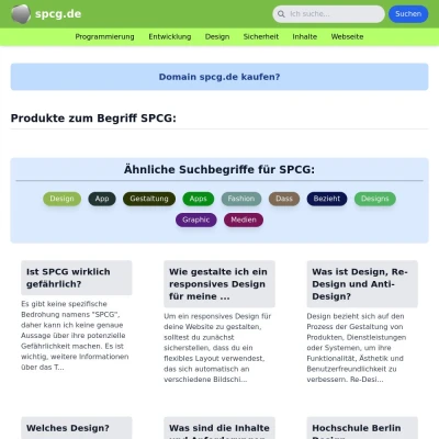 Screenshot spcg.de