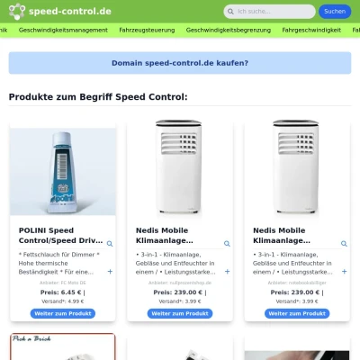 Screenshot speed-control.de