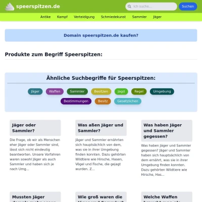 Screenshot speerspitzen.de