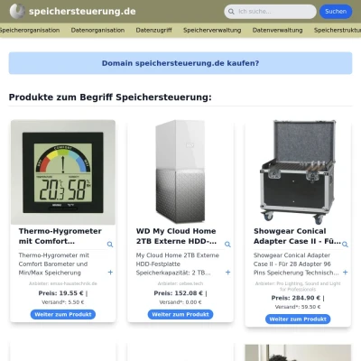 Screenshot speichersteuerung.de