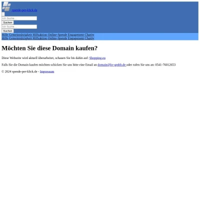 Screenshot spende-per-klick.de