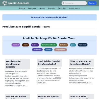 Screenshot spezial-team.de