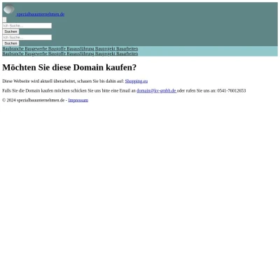 Screenshot spezialbauunternehmen.de