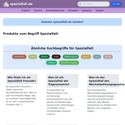 Screenshot spezialfall.de