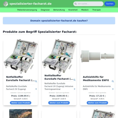 Screenshot spezialisierter-facharzt.de