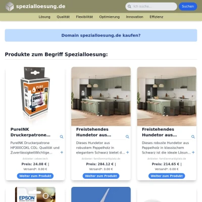 Screenshot spezialloesung.de