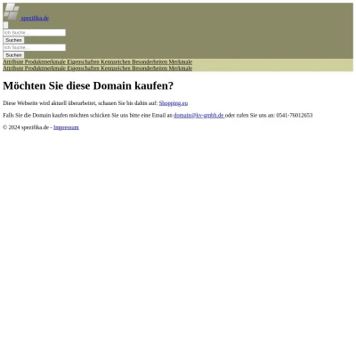 Screenshot spezifika.de