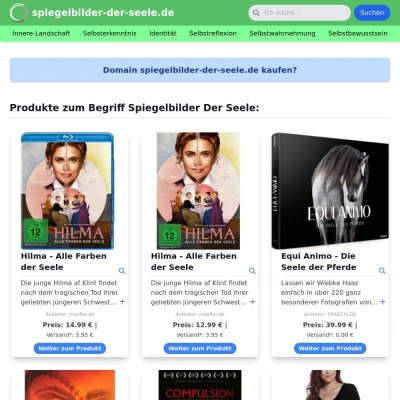 Screenshot spiegelbilder-der-seele.de