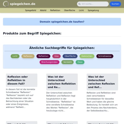 Screenshot spiegelchen.de