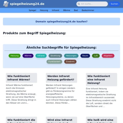 Screenshot spiegelheizung24.de