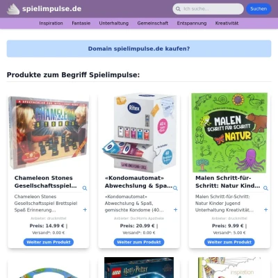 Screenshot spielimpulse.de