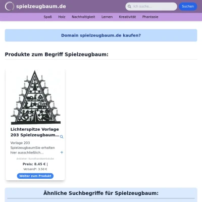 Screenshot spielzeugbaum.de