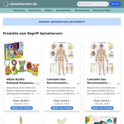 Screenshot spinalnerven.de