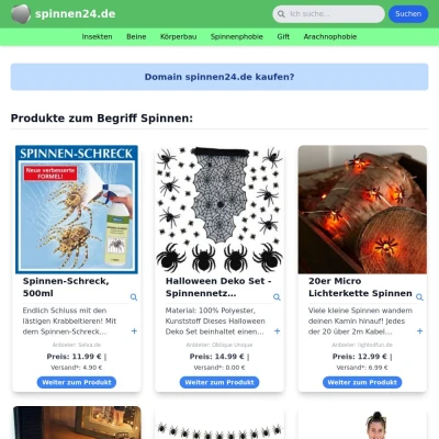 Screenshot spinnen24.de